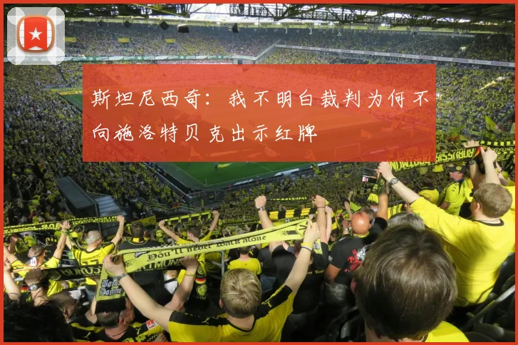 斯坦尼西奇：我不明白裁判为何不向施洛特贝克出示红牌